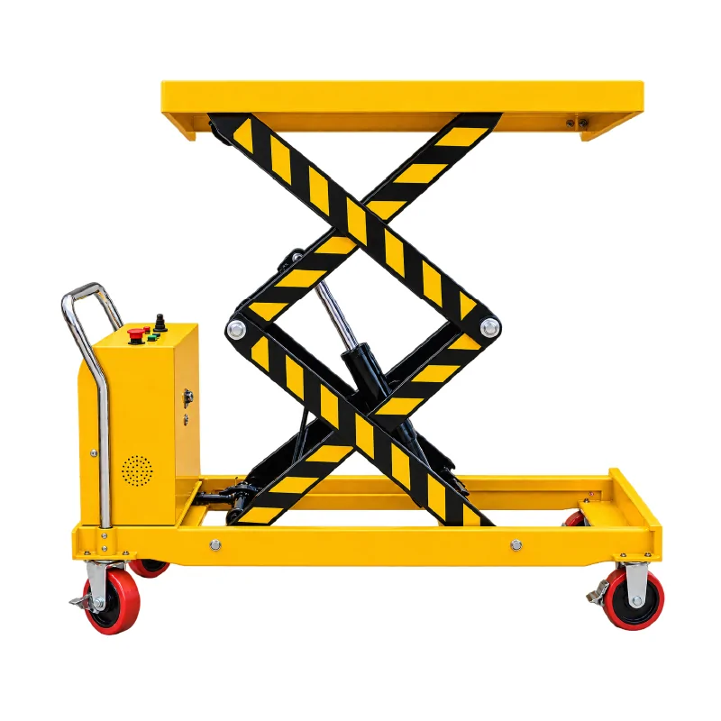 Battery Operated Scissor Table — Hydraulic Scissor Lift manufactured by Rudra Equipment, Ahmedabad