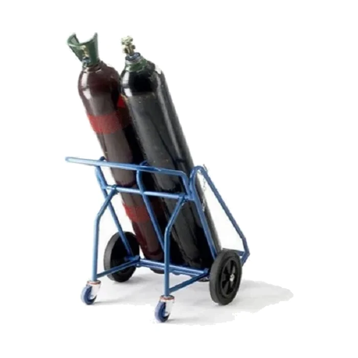 Double Gas Cylinder Trolley — Platform Truck manufactured by Rudra Equipment, Ahmedabad