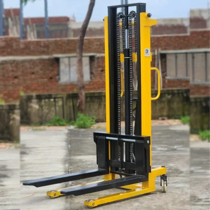 Manual Stacker 3M — Hydraulic Stacker manufactured by Rudra Equipment, Ahmedabad