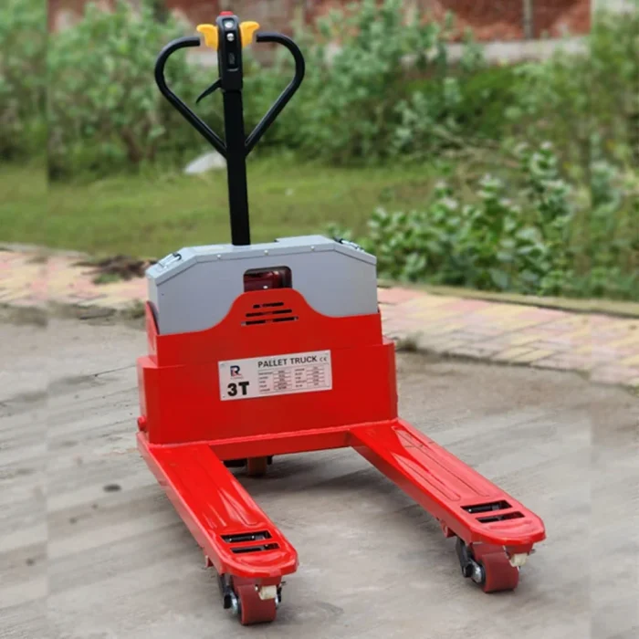 Semi Electric Pallet Truck — pallet truck manufactured by Rudra Equipment, Ahmedabad