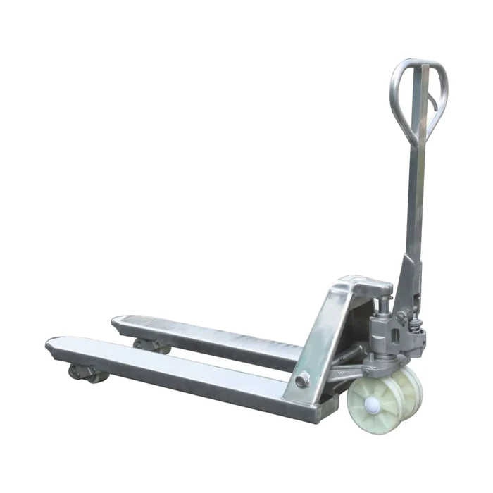Stainless Steel Pallet Truck — pallet truck manufactured by Rudra Equipment, Ahmedabad
