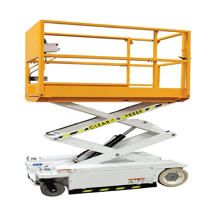 Self Propelled Scissor Lift — Hydraulic Scissor Lift manufactured by Rudra Equipment, Ahmedabad