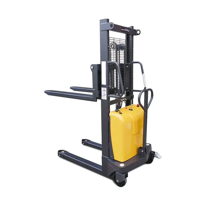 Semi Battery Stacker — Hydraulic Stacker manufactured by Rudra Equipment, Ahmedabad